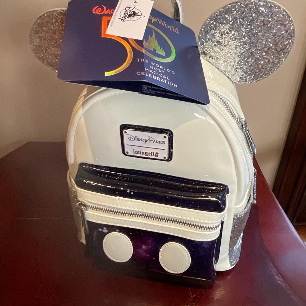Disney Parks Mickey Mouse MMA Space Mountain Loungefly NWT - Picture 4 of 8